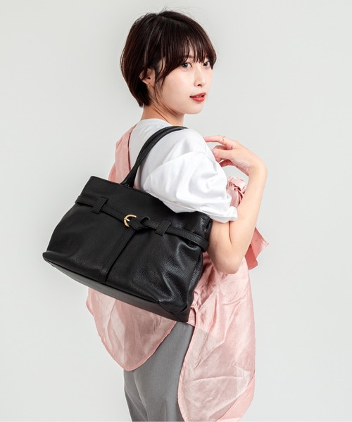 andrea cardone(アンドレアカルドネ)の「【andrea cardone/アンドレアカルドネ】イタリア製 ハンドバッグ 本革(ハンドバッグ・レディース・ブラウン/ブラック・FREE)」の3枚目の写真