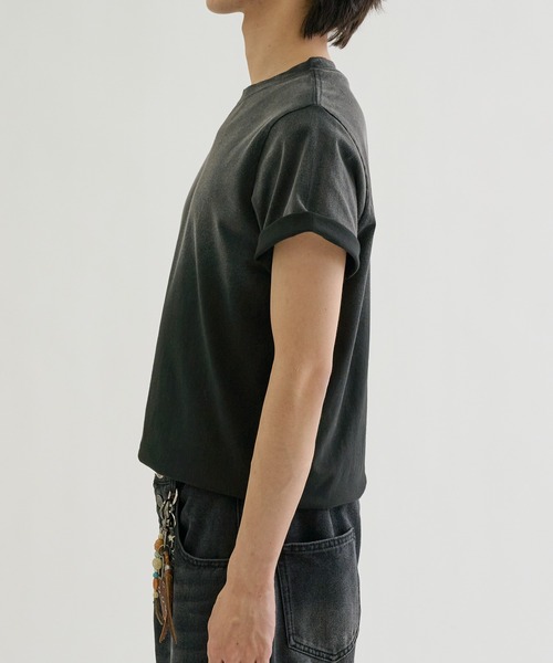 EPNK(イーピーエヌケー)の「Gradient spray-faded tee / グラデーションスプレー加工T(Tシャツ/カットソー・メンズ・チャコールグレー/ブラック/ブラウン系その他・SMALL/LARGE/MEDIUM)」の5枚目の写真