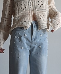 パールデニムパンツ