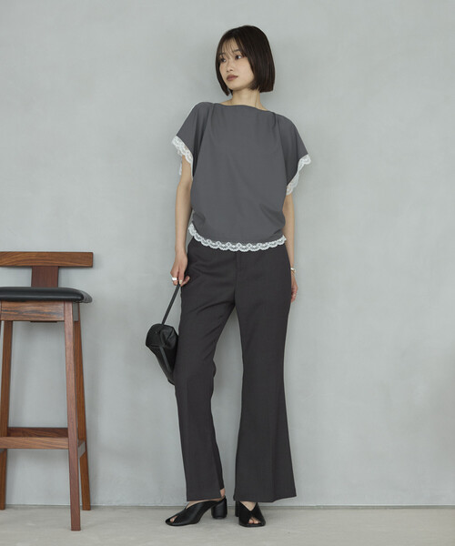 Firsthand(ファーストハンド)の「Firsthand/ファーストハンド ハンカチスリーブ シャーリング ブラウス(シャツ/ブラウス・レディース・ホワイト/グレー/ブラック・FREE)」の13枚目の写真