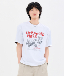 共用ヴィンテージグラフィック半袖Tシャツ-FBRU5817D01