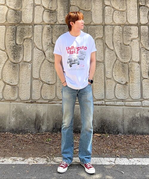CHASECULT(チェイスカルト)の「共用ヴィンテージグラフィック半袖Tシャツ-FBRU5817D01(Tシャツ/カットソー・レディース・ホワイト・90/95/100/105)」の10枚目の写真