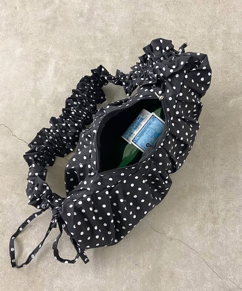 rire(リル)の「ドット柄半月型ショルダーバッグ(ショルダーバッグ・レディース・オフホワイト/ブラック・FREE)」の11枚目の写真