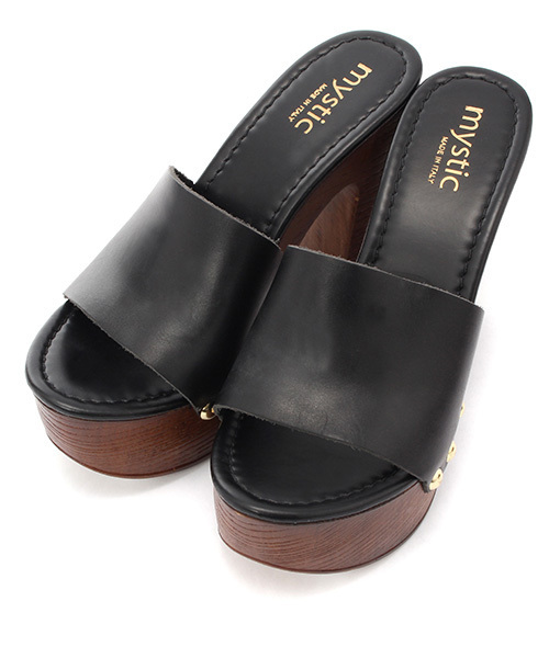 mystic（ミスティック）の「【Sundy Shoes】ウッドヒールサンダル（サンダル・レディース・ブラック/ブラウン・38/37/36）」の11枚目の写真