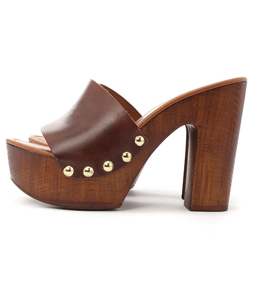 mystic（ミスティック）の「【Sundy Shoes】ウッドヒールサンダル（サンダル・レディース・ブラック/ブラウン・38/37/36）」の6枚目の写真