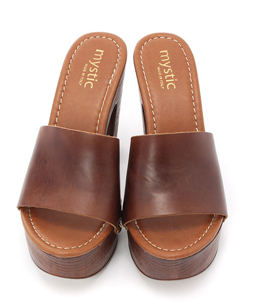 mystic（ミスティック）の「【Sundy Shoes】ウッドヒールサンダル（サンダル・レディース・ブラック/ブラウン・38/37/36）」の8枚目の写真