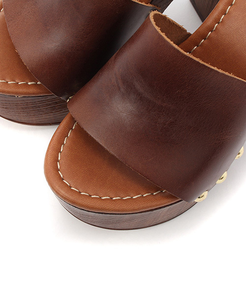 mystic（ミスティック）の「【Sundy Shoes】ウッドヒールサンダル（サンダル・レディース・ブラック/ブラウン・38/37/36）」の9枚目の写真