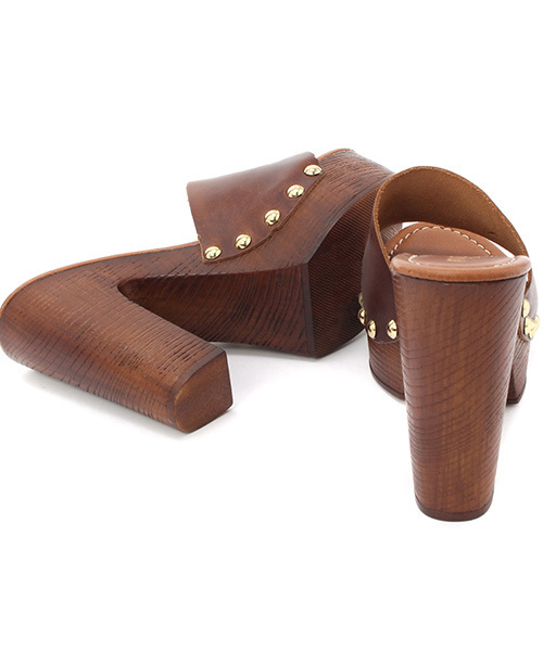 mystic（ミスティック）の「【Sundy Shoes】ウッドヒールサンダル（サンダル・レディース・ブラック/ブラウン・38/37/36）」の4枚目の写真