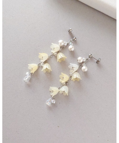 tone(トーン)の「【推しに愛されるアクセサリー】クリアイエローすずらんの上品ピアス(サージカルステンレス)(MA)(ピアス(両耳用)・メンズ・イエロー・FREE)」の17枚目の写真