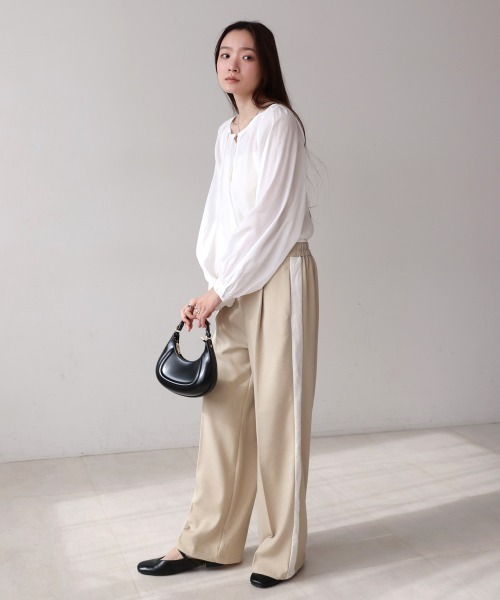 Bab(バブ)の「S・Mサイズ展開】2WAYセンタープレスサイドラインパンツ(その他パンツ・レディース・ブラック/ベージュ・MEDIUM/SMALL)」の20枚目の写真
