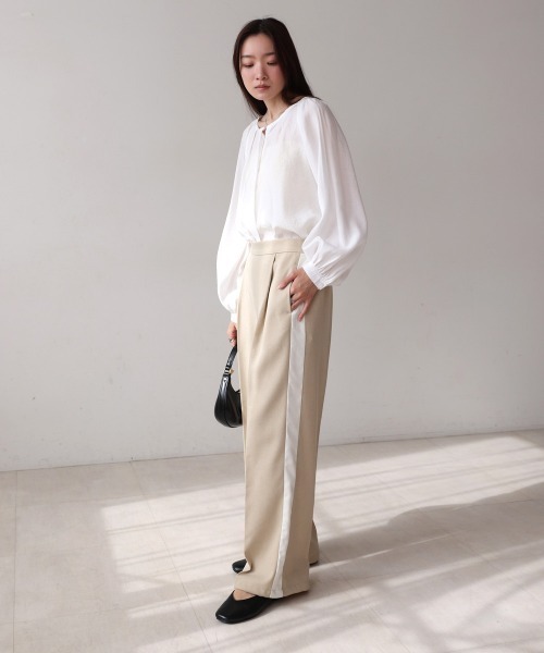 Bab(バブ)の「S・Mサイズ展開】2WAYセンタープレスサイドラインパンツ(その他パンツ・レディース・ブラック/ベージュ・MEDIUM/SMALL)」の22枚目の写真