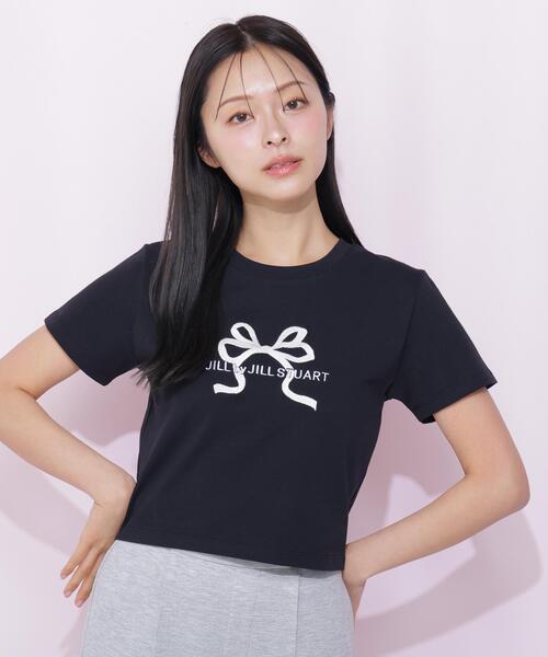 JILL by JILL STUART（ジルバイジルスチュアート）の「＜RIBBONシリーズ＞フロントロゴＴシャツ オーガニックコットン（Tシャツ/カットソー・レディース・ブラック/ピンク/ホワイト・FREE）」の8枚目の写真