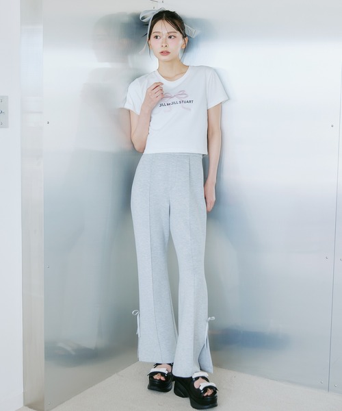JILL by JILL STUART（ジルバイジルスチュアート）の「＜RIBBONシリーズ＞フロントロゴＴシャツ オーガニックコットン（Tシャツ/カットソー・レディース・ブラック/ピンク/ホワイト・FREE）」の6枚目の写真