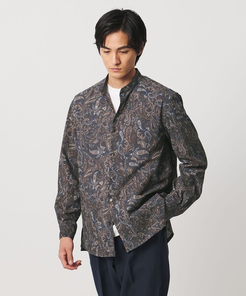 UNITED ARROWS(ユナイテッドアローズ)の「ペイズリー バンドカラー チョアシャツ(シャツ/ブラウス・メンズ・その他1・L/XL/S/M)」の1枚目の写真