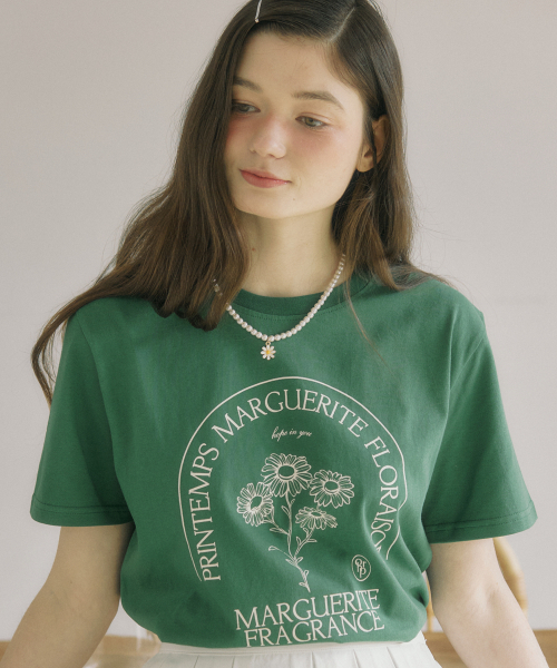 OURHOPE（アワーホープ）の「マルゲリータTシャツ - グリーン（Tシャツ/カットソー・レディース・グリーン・1(S)/2(M)）」の2枚目の写真