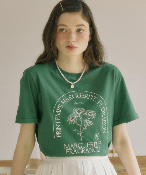 OURHOPE（アワーホープ）の「マルゲリータTシャツ - グリーン（Tシャツ/カットソー・レディース・グリーン・1(S)/2(M)）」の3枚目の写真