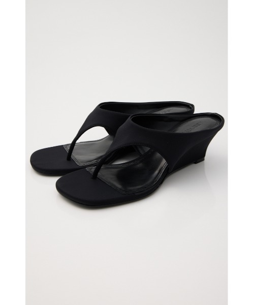 MOUSSY(マウジー)の「THONG WEDGE サンダル(サンダル・レディース・ベージュ/ブラック・LARGE/SMALL/MEDIUM)」の1枚目の写真