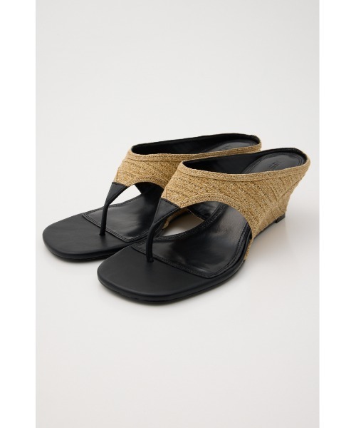 MOUSSY(マウジー)の「THONG WEDGE サンダル(サンダル・レディース・ベージュ/ブラック・LARGE/SMALL/MEDIUM)」の3枚目の写真