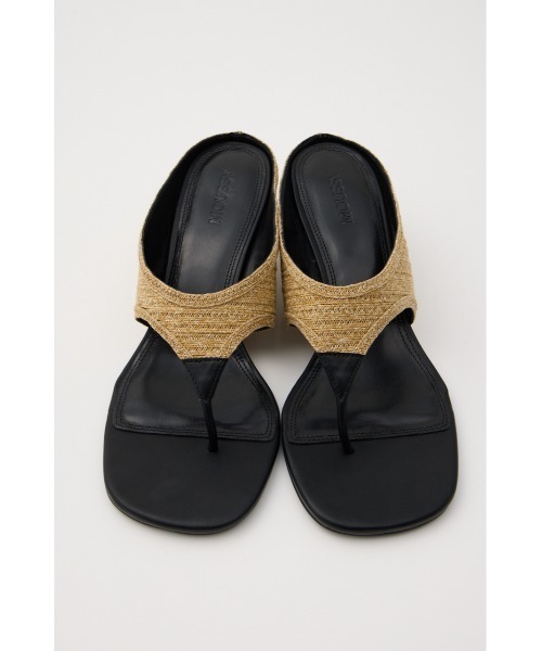 MOUSSY(マウジー)の「THONG WEDGE サンダル(サンダル・レディース・ベージュ/ブラック・LARGE/SMALL/MEDIUM)」の5枚目の写真