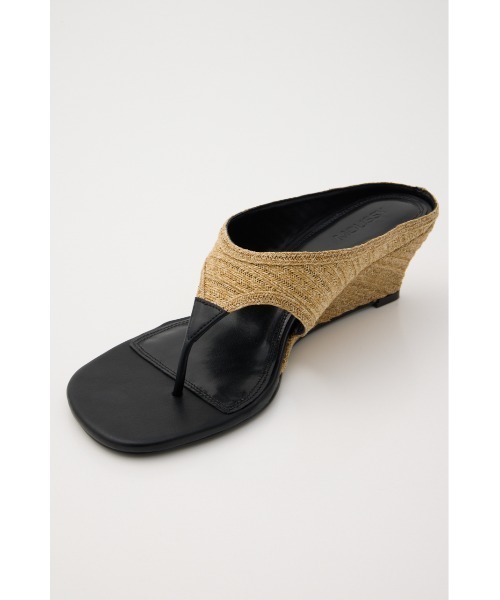 MOUSSY(マウジー)の「THONG WEDGE サンダル(サンダル・レディース・ベージュ/ブラック・LARGE/SMALL/MEDIUM)」の7枚目の写真