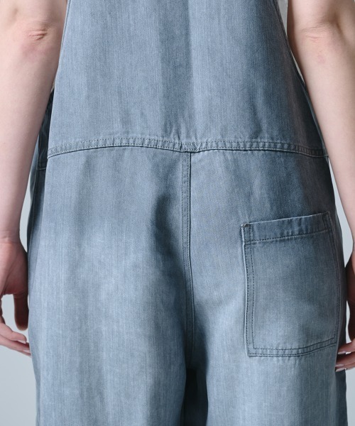 DOUBLE STANDARD CLOTHING（ダブルスタンダードクロージング）の「テンセルデニムオーバーオール（サロペット/オーバーオール・レディース・グレー・36/38）」の12枚目の写真