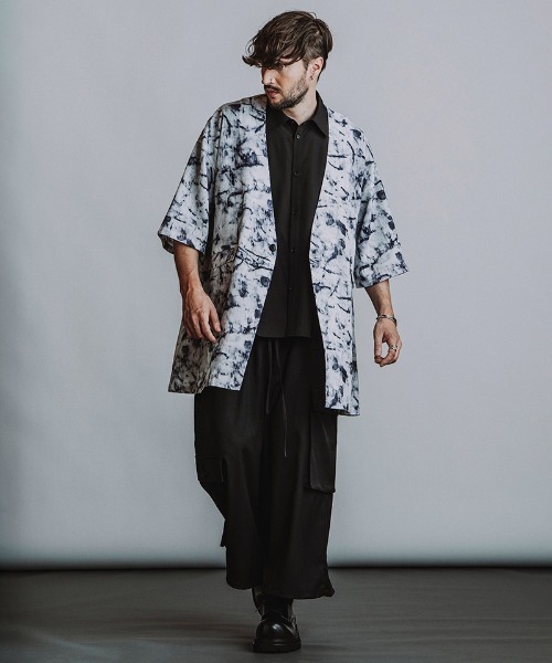 NO ID.（ノーアイディ）の「mj11635-ﾉｰｶﾗｰﾛﾝｸﾞJKT ジャケット(458006-504J)（ノーカラージャケット・メンズ・その他1/その他/ホワイト・ONE SIZE）」の5枚目の写真
