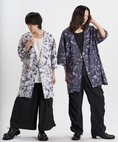 NO ID.（ノーアイディ）の「mj11635-ﾉｰｶﾗｰﾛﾝｸﾞJKT ジャケット(458006-504J)（ノーカラージャケット・メンズ・その他1/その他/ホワイト・ONE SIZE）」の6枚目の写真