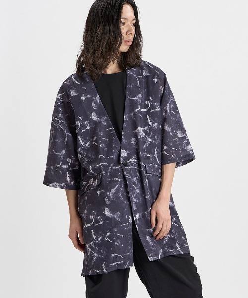 NO ID.（ノーアイディ）の「mj11635-ﾉｰｶﾗｰﾛﾝｸﾞJKT ジャケット(458006-504J)（ノーカラージャケット・メンズ・その他1/その他/ホワイト・ONE SIZE）」の10枚目の写真