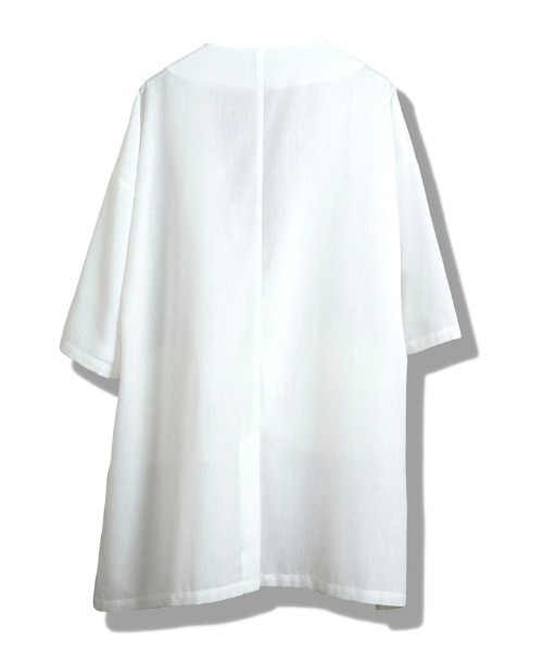 NO ID.（ノーアイディ）の「mj11635-ﾉｰｶﾗｰﾛﾝｸﾞJKT ジャケット(458006-504J)（ノーカラージャケット・メンズ・その他1/その他/ホワイト・ONE SIZE）」の16枚目の写真