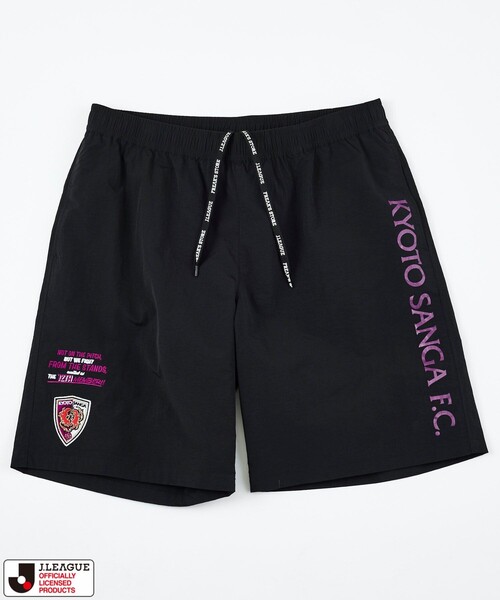 FREAK'S STORE(フリークスストア)の「J.LEAGUE×FREAK'S STORE 別注 SUPPORTERS NYLON SHORTS【京都サンガF.C.】(その他パンツ・メンズ・チャコールグレー/ブラック・LARGE/MEDIUM/SMALL)」の2枚目の写真