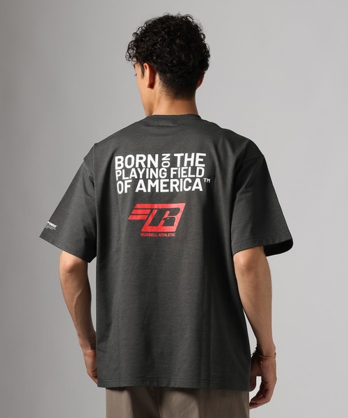 Russell Athletic（ラッセルアスレティック）の「【RUSSELL ATHLETIC】別注Dri-PowerTシャツ[吸水速乾・シワ軽減]（Tシャツ/カットソー・メンズ・グレー/ホワイト/チャコール・LARGE/MEDIUM）」の3枚目の写真