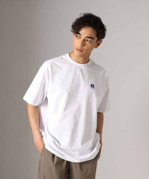 Russell Athletic（ラッセルアスレティック）の「【RUSSELL ATHLETIC】別注Dri-PowerTシャツ[吸水速乾・シワ軽減]（Tシャツ/カットソー・メンズ・グレー/ホワイト/チャコール・LARGE/MEDIUM）」の6枚目の写真