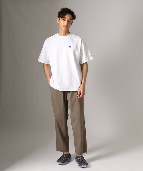 Russell Athletic（ラッセルアスレティック）の「【RUSSELL ATHLETIC】別注Dri-PowerTシャツ[吸水速乾・シワ軽減]（Tシャツ/カットソー・メンズ・グレー/ホワイト/チャコール・LARGE/MEDIUM）」の4枚目の写真