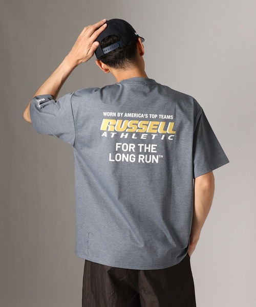 Russell Athletic（ラッセルアスレティック）の「【RUSSELL ATHLETIC】別注Dri-PowerTシャツ[吸水速乾・シワ軽減]（Tシャツ/カットソー・メンズ・グレー/ホワイト/チャコール・LARGE/MEDIUM）」の20枚目の写真