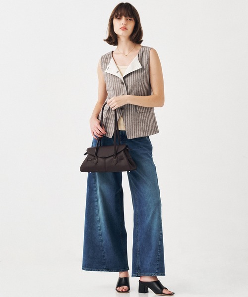 PUBLIC TOKYO(パブリックトウキョウ)の「【2026新作】PUBLICDENIM COOL WIDE(デニムパンツ・レディース・ホワイト/ライトブルー・1/2/3)」の17枚目の写真