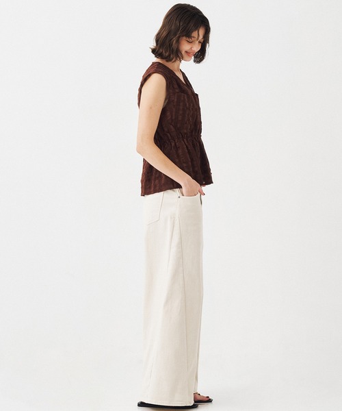 PUBLIC TOKYO(パブリックトウキョウ)の「【2026新作】PUBLICDENIM COOL WIDE(デニムパンツ・レディース・ホワイト/ライトブルー・1/2/3)」の13枚目の写真
