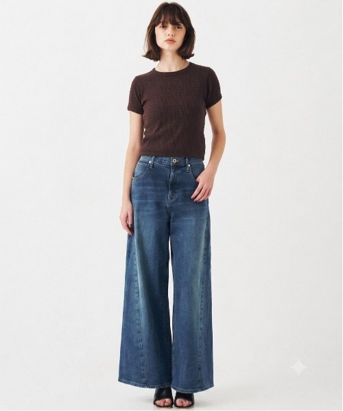 PUBLIC TOKYO(パブリックトウキョウ)の「【2026新作】PUBLICDENIM COOL WIDE(デニムパンツ・レディース・ホワイト/ライトブルー・1/2/3)」の10枚目の写真