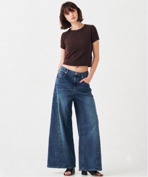 PUBLIC TOKYO(パブリックトウキョウ)の「【2026新作】PUBLICDENIM COOL WIDE(デニムパンツ・レディース・ホワイト/ライトブルー・1/2/3)」の20枚目の写真