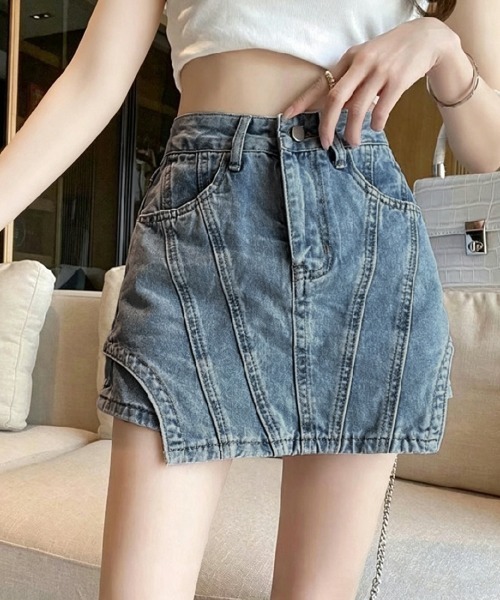Miniministore（ミニミニストア）の「インナーパンツ付きキュロットミニスカート（その他パンツ・レディース・ホワイト/ブルー/ダークグレー/フューシャピンク・S/M/L）」の3枚目の写真