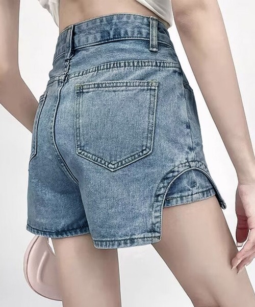 Miniministore（ミニミニストア）の「インナーパンツ付きキュロットミニスカート（その他パンツ・レディース・ホワイト/ブルー/ダークグレー/フューシャピンク・S/M/L）」の8枚目の写真