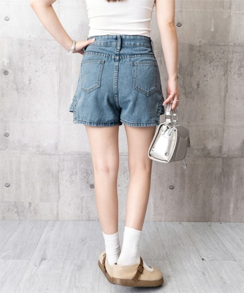 Miniministore（ミニミニストア）の「インナーパンツ付きキュロットミニスカート（その他パンツ・レディース・ホワイト/ブルー/ダークグレー/フューシャピンク・S/M/L）」の18枚目の写真