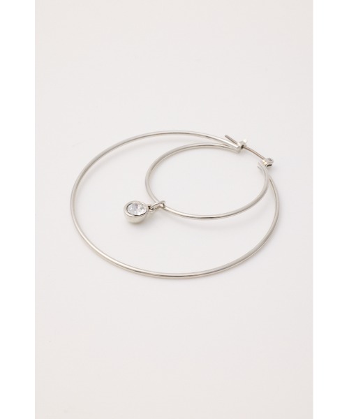 SLY(スライ)の「DOUBLE HOOP P/EARRING ダブルフープピアス(ピアス(両耳用)・レディース・ゴールド/シルバー・FREE)」の3枚目の写真