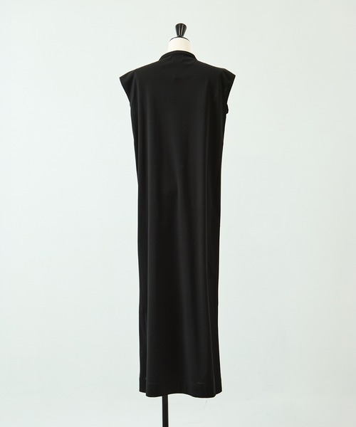WRAPINKNOT（ラッピンノット）の「[WRAPINKNOT/ラッピンノット]Sanfokin Cotton Bosom sleeveless dress（ワンピース・レディース・ブラック/ブラウン・000/1）」の6枚目の写真