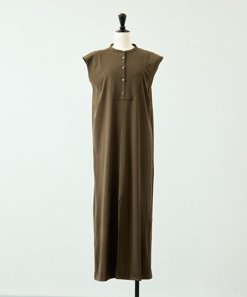 WRAPINKNOT（ラッピンノット）の「[WRAPINKNOT/ラッピンノット]Sanfokin Cotton Bosom sleeveless dress（ワンピース・レディース・ブラック/ブラウン・000/1）」の15枚目の写真