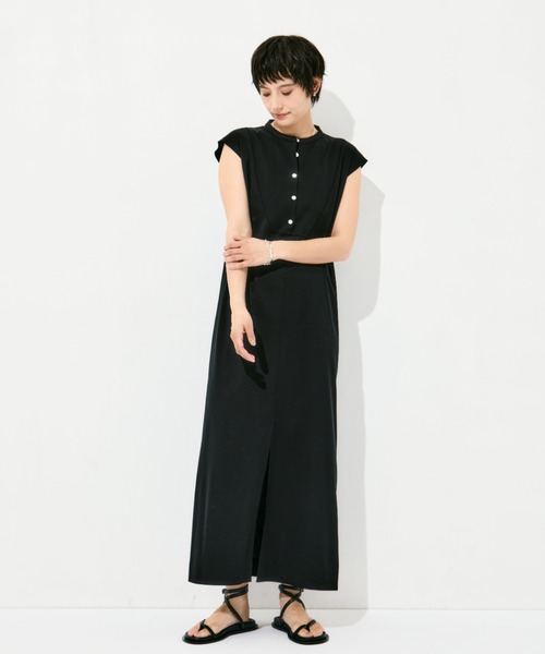 WRAPINKNOT（ラッピンノット）の「[WRAPINKNOT/ラッピンノット]Sanfokin Cotton Bosom sleeveless dress（ワンピース・レディース・ブラック/ブラウン・000/1）」の17枚目の写真