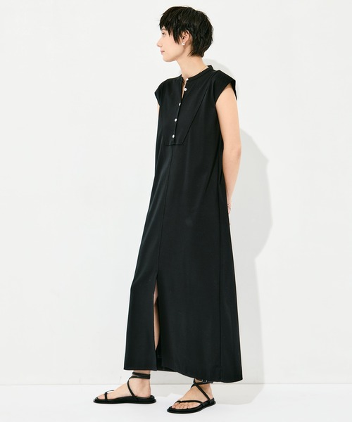 WRAPINKNOT（ラッピンノット）の「[WRAPINKNOT/ラッピンノット]Sanfokin Cotton Bosom sleeveless dress（ワンピース・レディース・ブラック/ブラウン・000/1）」の18枚目の写真