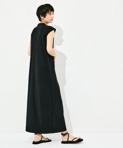 WRAPINKNOT（ラッピンノット）の「[WRAPINKNOT/ラッピンノット]Sanfokin Cotton Bosom sleeveless dress（ワンピース・レディース・ブラック/ブラウン・000/1）」の20枚目の写真