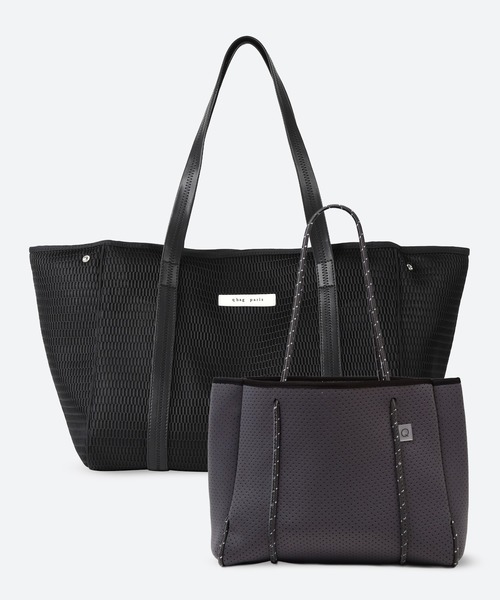 q bag paris(キューバッグパリ)の「【洗濯機洗い可】nest zip L ネストジップ エル トートバッグ(トートバッグ・レディース・ブラウン系その他2/チョコ/タン/モカ/ピンクベージュ/セージグリーン/クリーム/グレー系その他2/ライトベージュ/スモークピンク/ブラック系その他2/ブルー系その他2/レモンイエロー/ホワイト系その他2/ブラック/ライトブルー/ライトグレー/ホワイト/ブルー/オリーブ/ベージュ系その他6/ベージュ系その他5/ベージュ系その他4/ベージュ系その他3/ベージュ系その他2/ブラウン系その他5/ベージュ系その他7/ネイビー/レッド/ライトピンク/ブラウン系その他・FREE)」の4枚目の写真