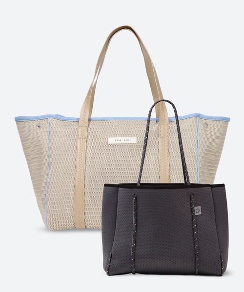q bag paris(キューバッグパリ)の「【洗濯機洗い可】nest zip L ネストジップ エル トートバッグ(トートバッグ・レディース・ブラウン系その他2/チョコ/タン/モカ/ピンクベージュ/セージグリーン/クリーム/グレー系その他2/ライトベージュ/スモークピンク/ブラック系その他2/ブルー系その他2/レモンイエロー/ホワイト系その他2/ブラック/ライトブルー/ライトグレー/ホワイト/ブルー/オリーブ/ベージュ系その他6/ベージュ系その他5/ベージュ系その他4/ベージュ系その他3/ベージュ系その他2/ブラウン系その他5/ベージュ系その他7/ネイビー/レッド/ライトピンク/ブラウン系その他・FREE)」の17枚目の写真