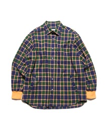 SOPHNET.（ソフネット）の「FLANNEL CHECK RIBBED SHIRT（シャツ/ブラウス）」